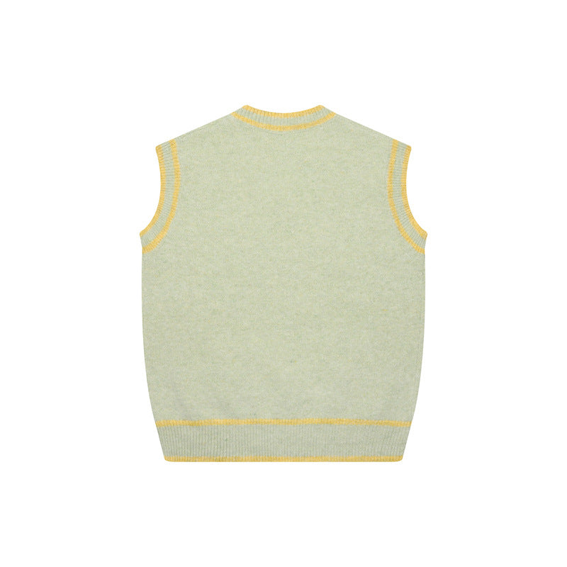Picnic puppy sleeveless sweater vest for men and women