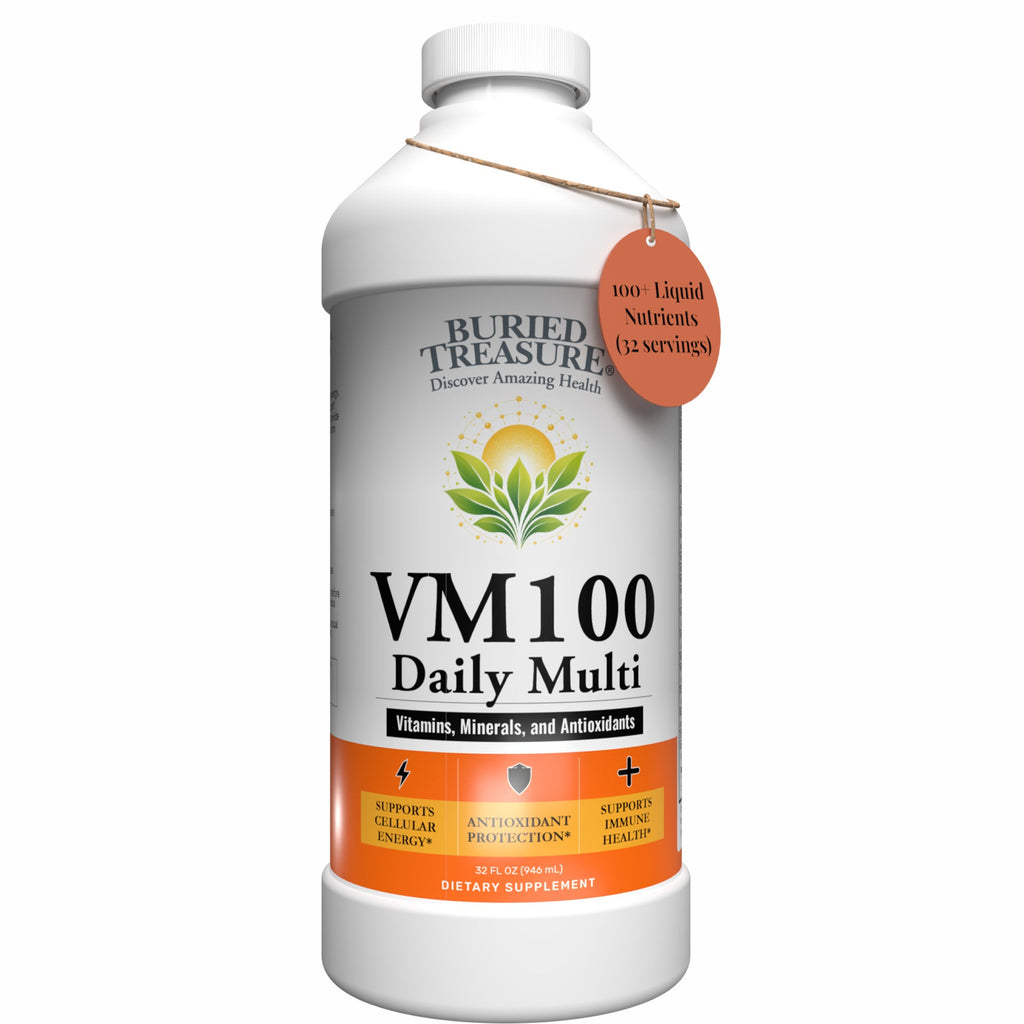 VM100 Liquid Multivitamin and Multimineral Daily Supplement - 100+ Nutrients with Vitamins, Minerals, Antioxidants, and Superfoods - 32 oz