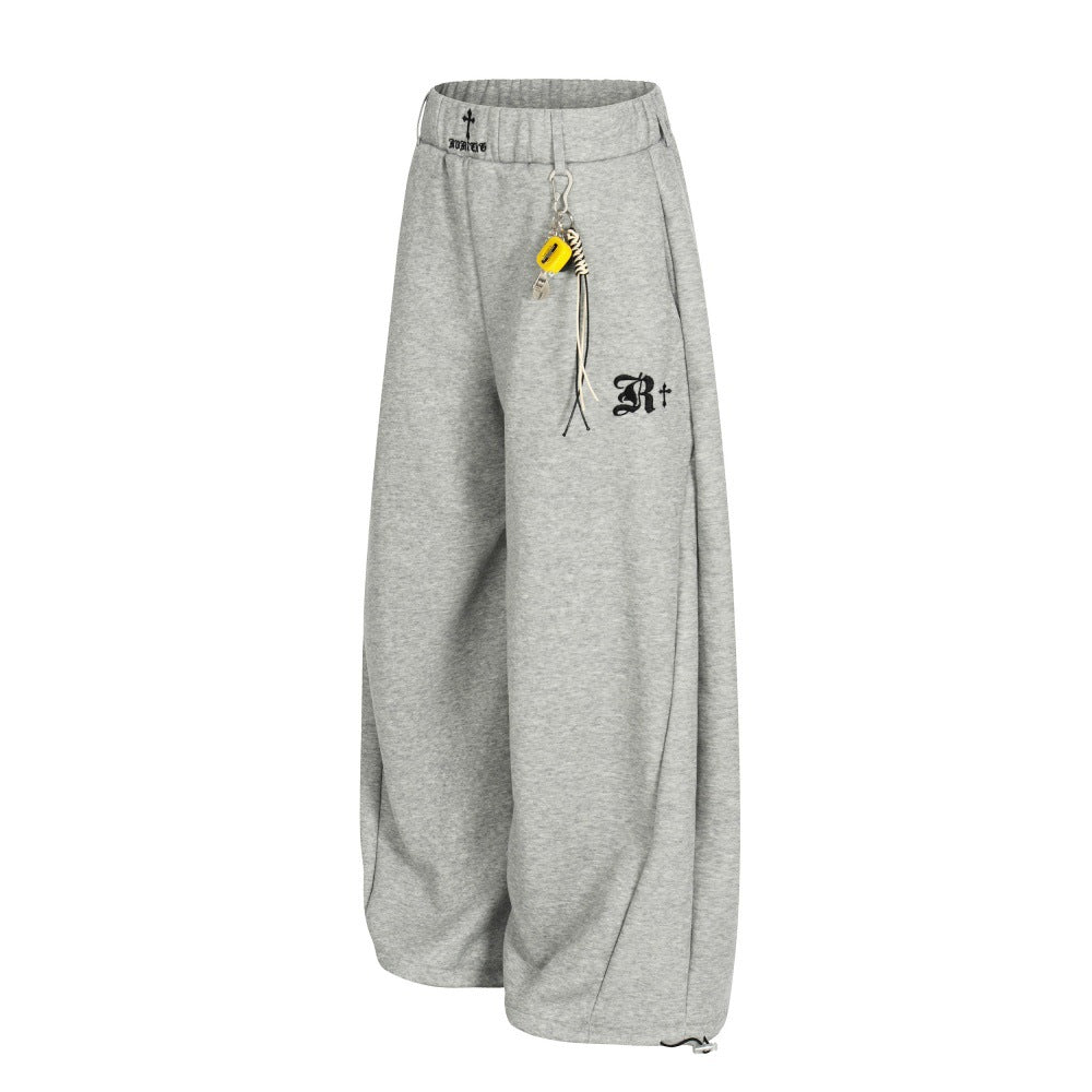 Loose wide leg pants for men