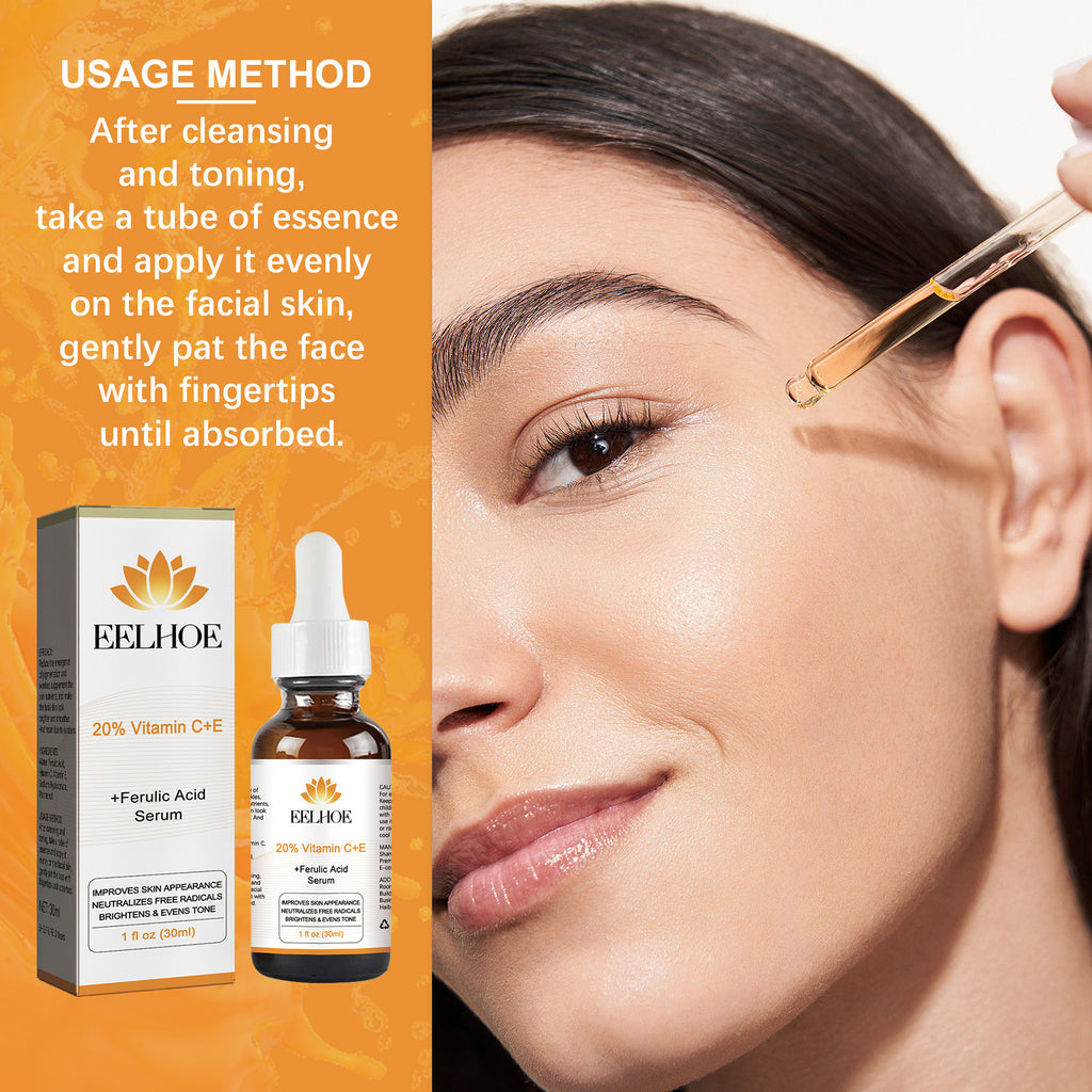 EELHOE Vitamin C+E Essence Reduces Fine Lines, Hydrates, Brightening, And Restores Dark Skin