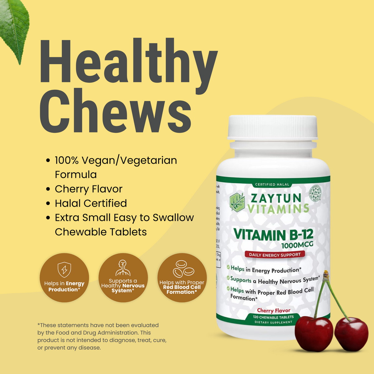 Halal Vitamin B-12 (Methylcobalamin) Tablets