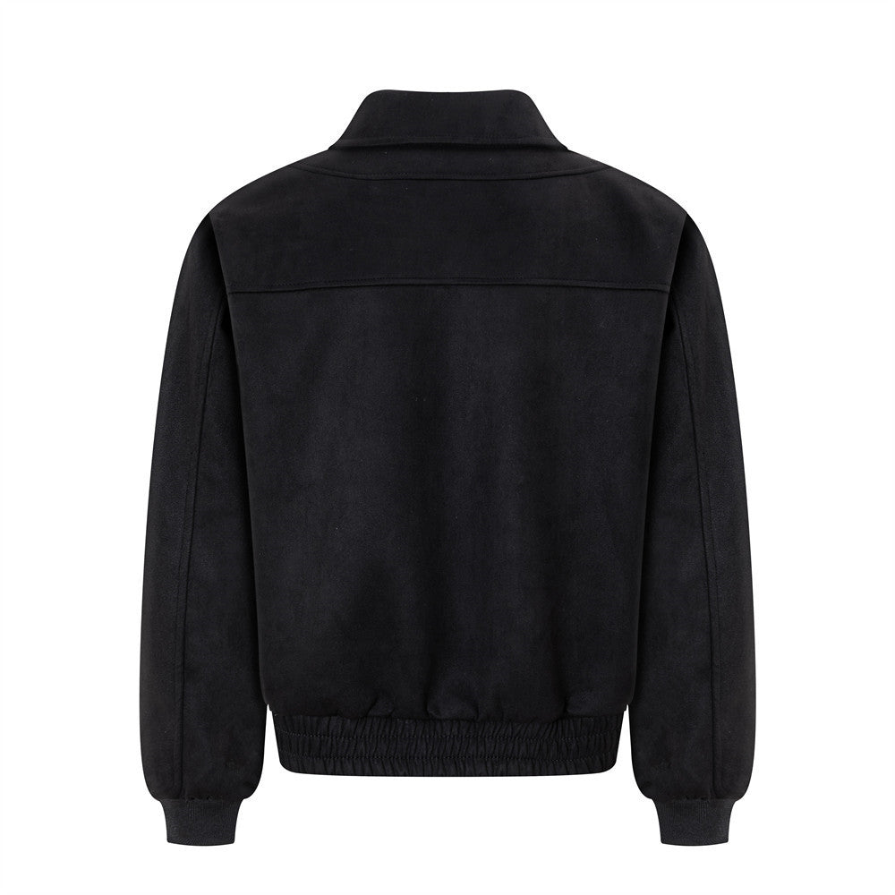 Collar baseball jacket for men