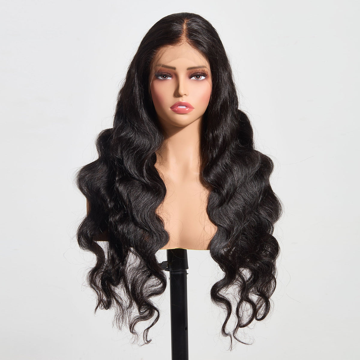 StariaHair 13"x6" HD Lace Frontal Wig 180% Body Wave #1B