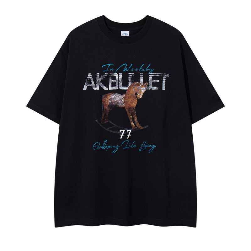 Round Neck Short Sleeve T-Shirt for Men