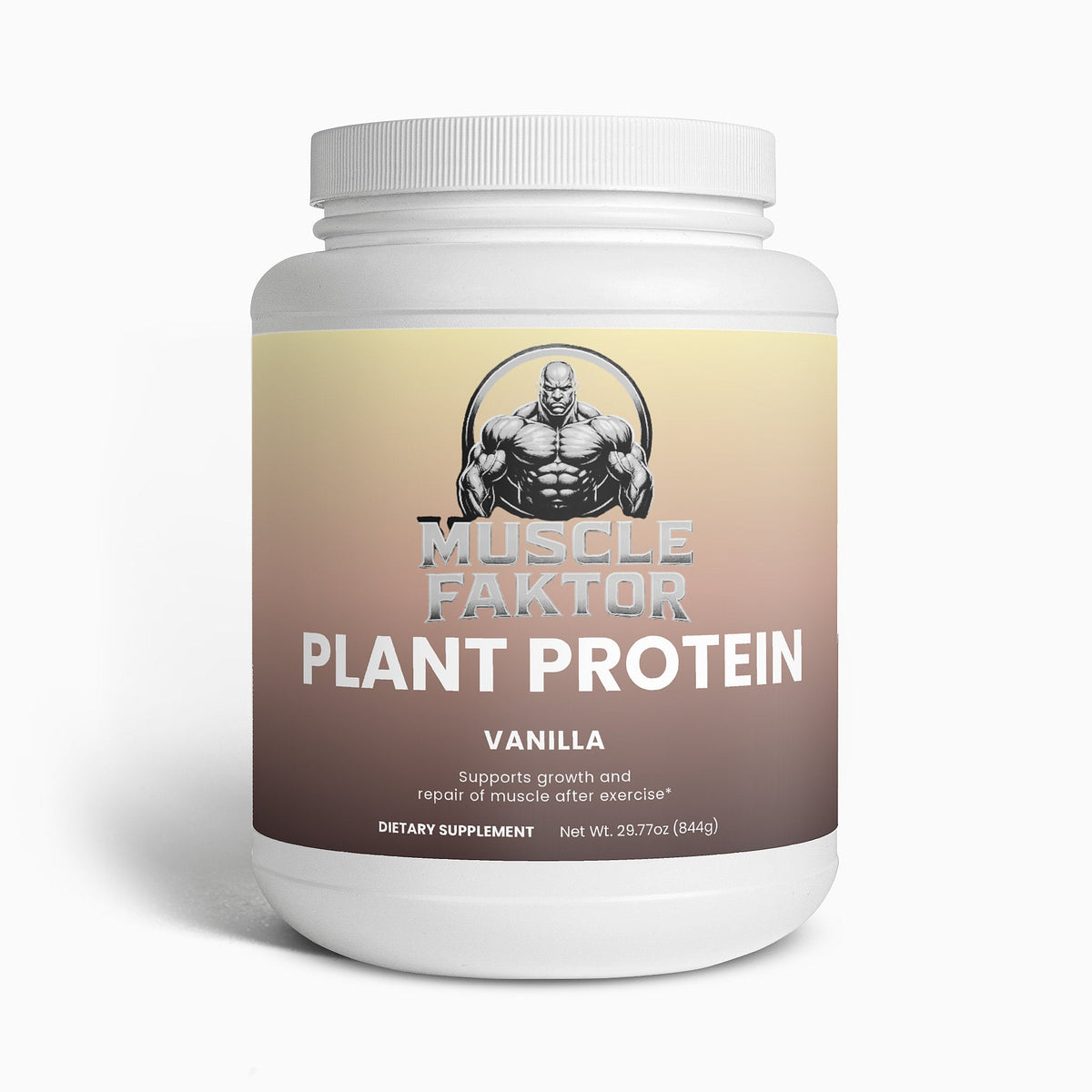 Muscle Faktor Plant Protein Powder — Vanilla (Fava Bean & Yeast)