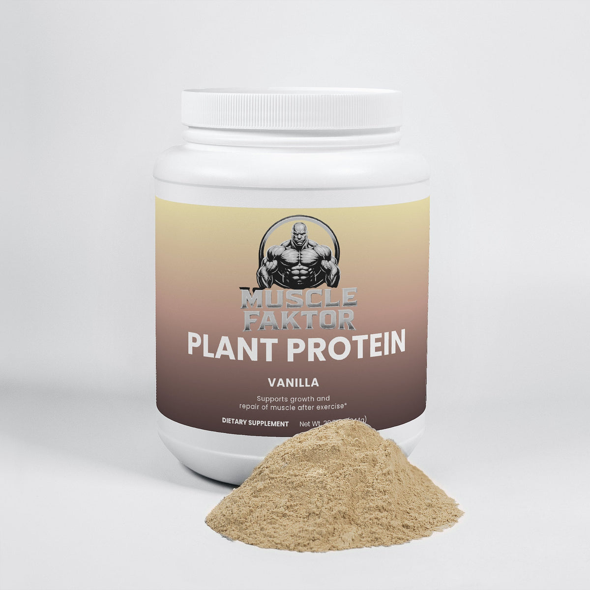 Muscle Faktor Plant Protein Powder — Vanilla (Fava Bean & Yeast)