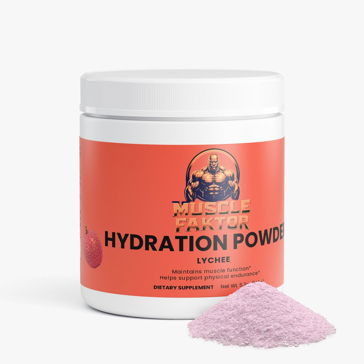 Muscle Faktor Lychee Electrolyte Hydration Powder — Sugar-Free
