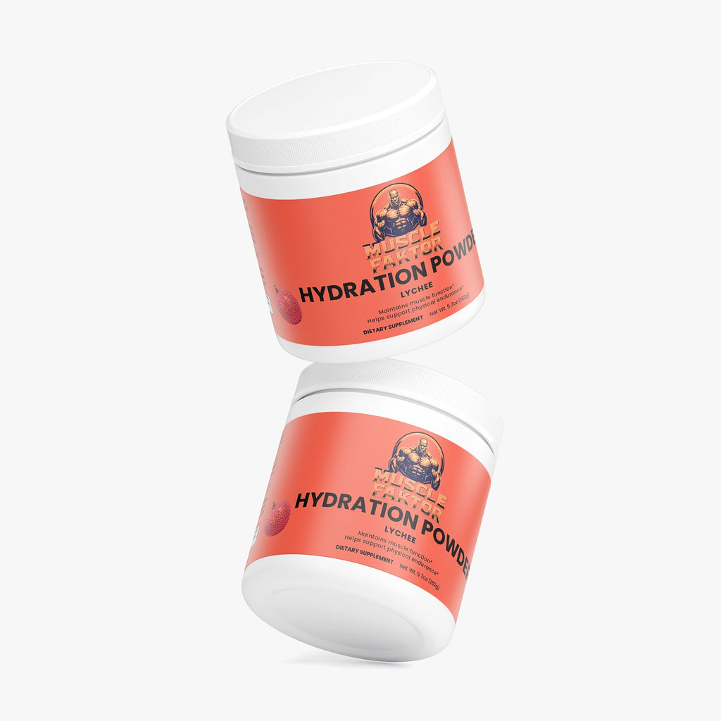 Muscle Faktor Lychee Electrolyte Hydration Powder — Sugar-Free