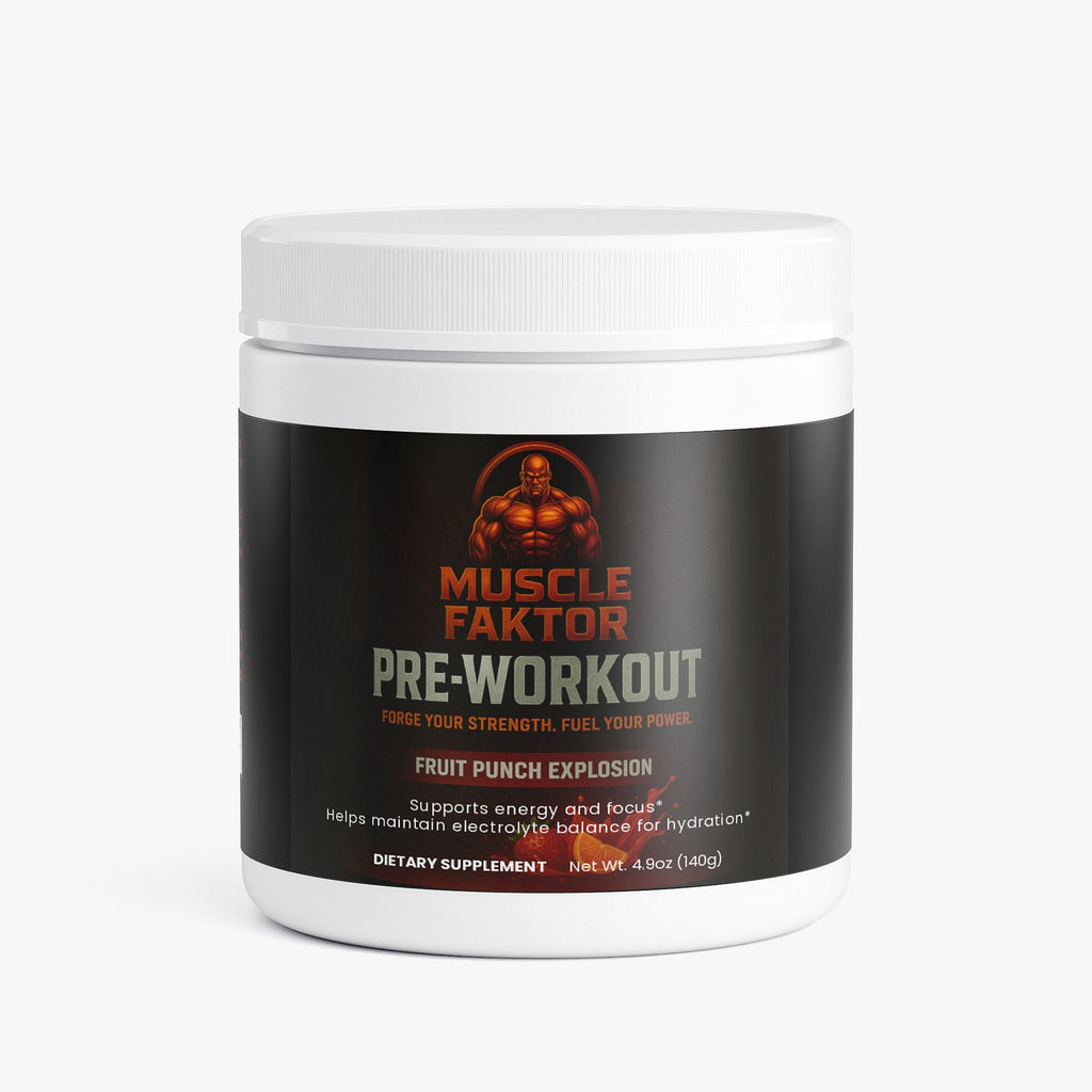Muscle Faktor Fruit Punch Energy Powder — Sugar-Free Formula