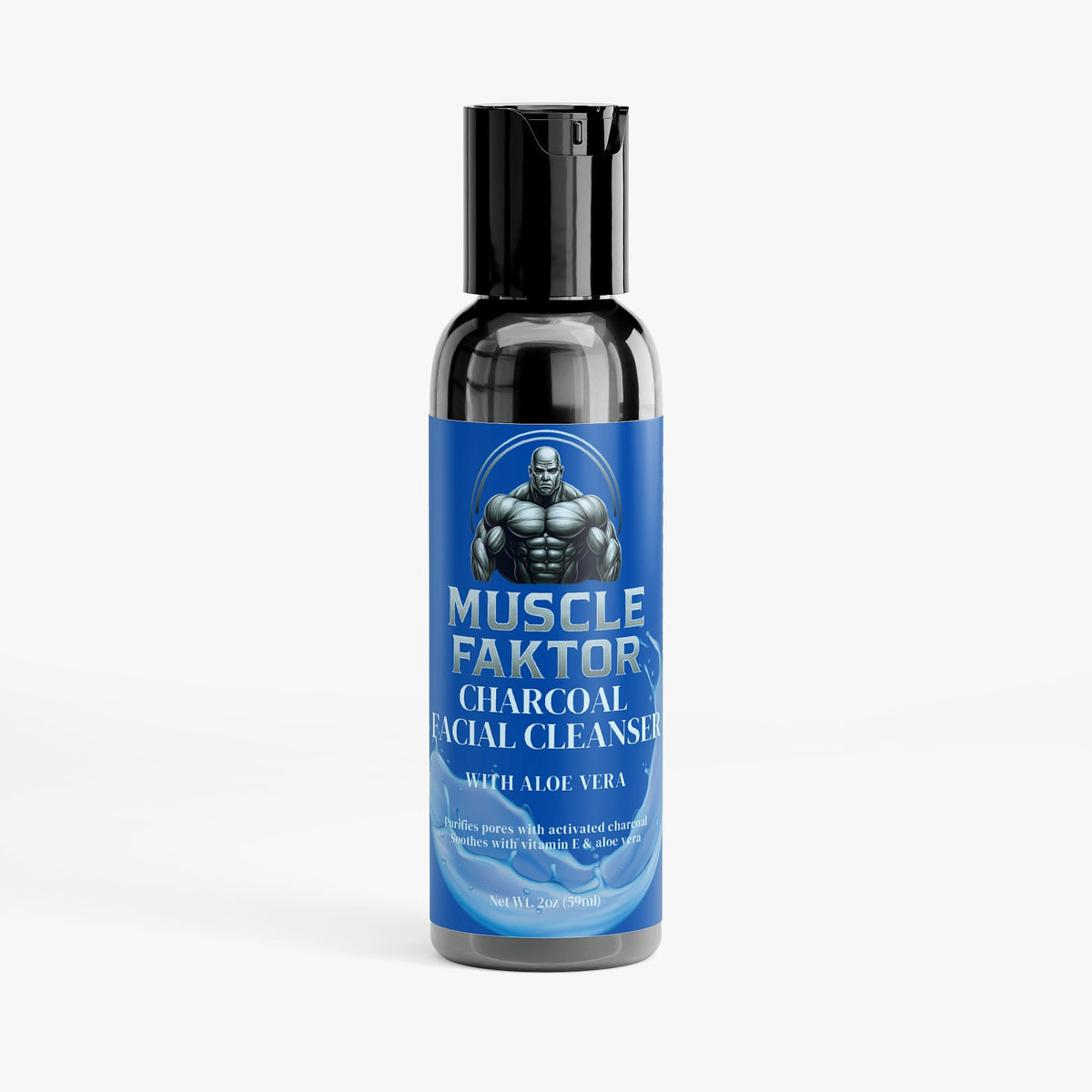 Muscle Faktor Activated Charcoal Paraben-Free Facial Cleanser