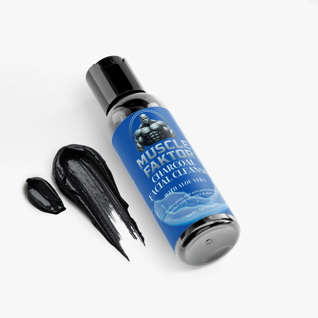 Muscle Faktor Activated Charcoal Paraben-Free Facial Cleanser