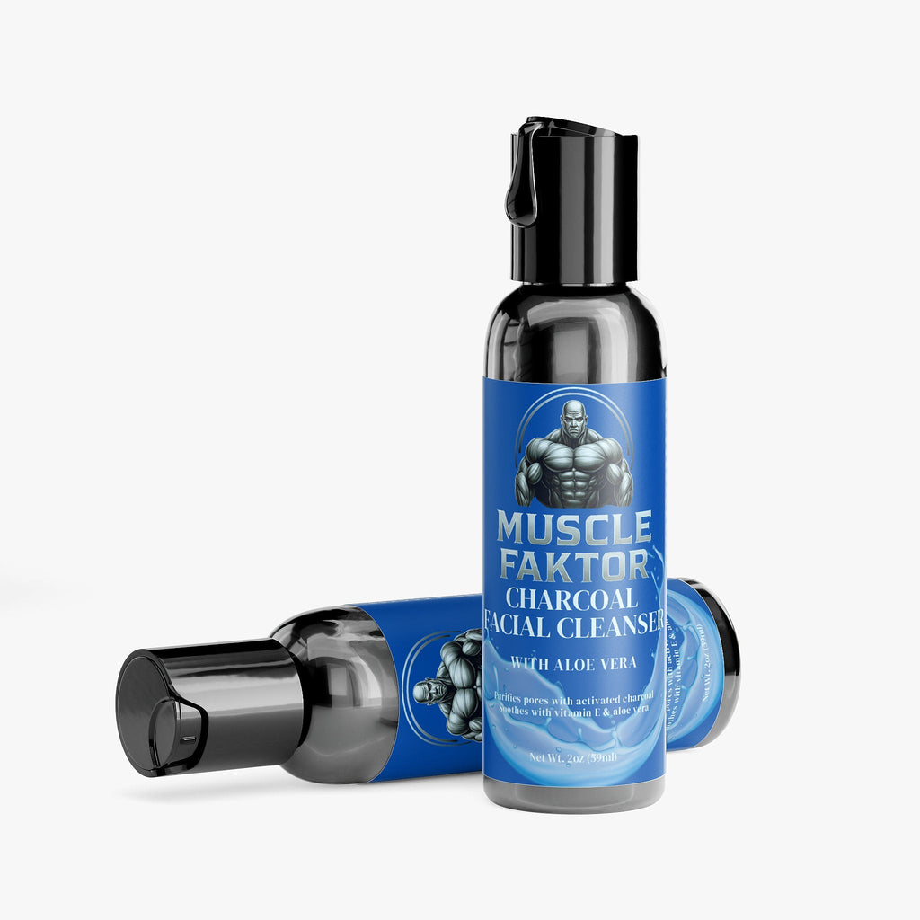 Muscle Faktor Activated Charcoal Paraben-Free Facial Cleanser
