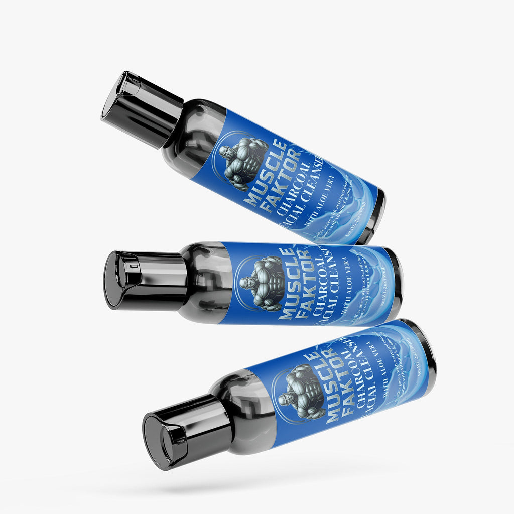 Muscle Faktor Activated Charcoal Paraben-Free Facial Cleanser