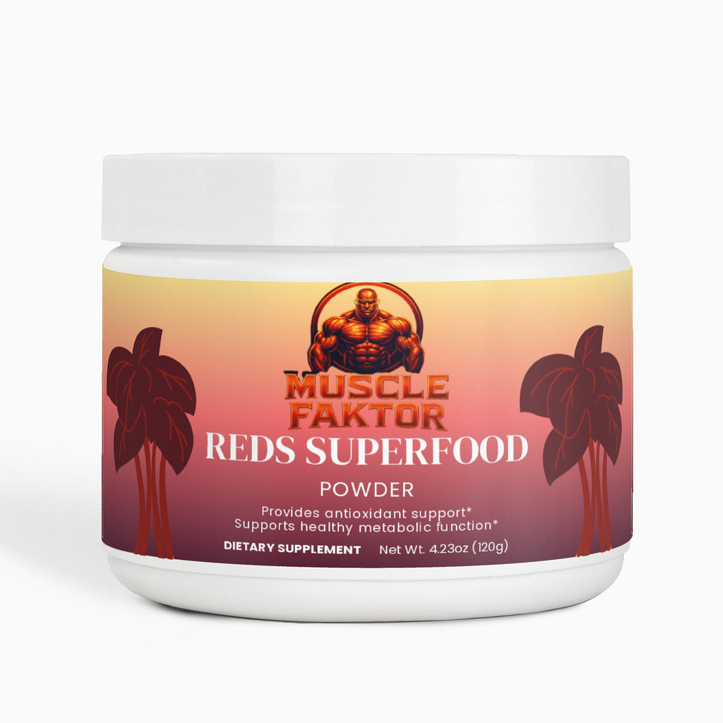Muscle Faktor Reds Superfood Powder — Beet, Acai & Probiotic Blend