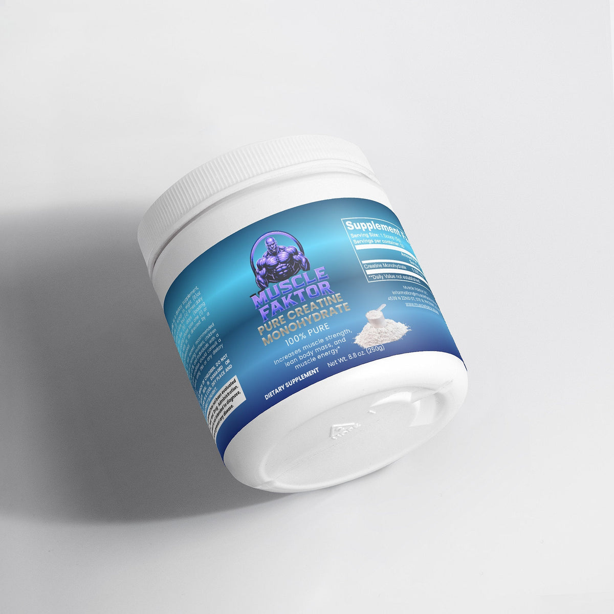Pure Creatine Monohydrate Powder 250g - Unflavored