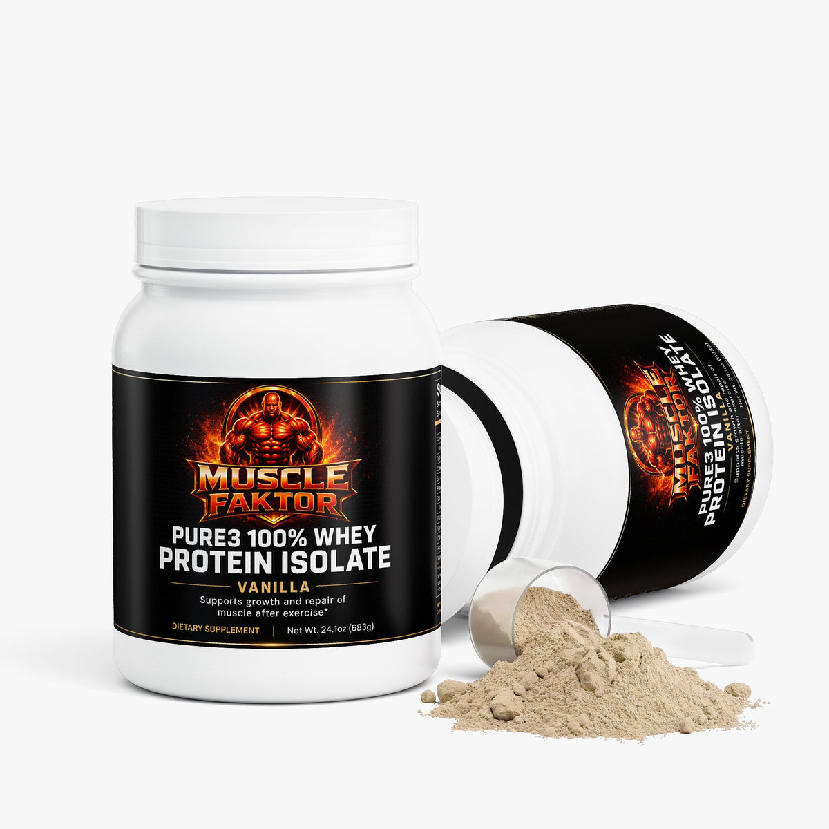 Pure3 100% Whey Protein Isolate (Vanilla)