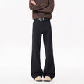 Washed Slim-Fitting Denim Pants for Men and Women