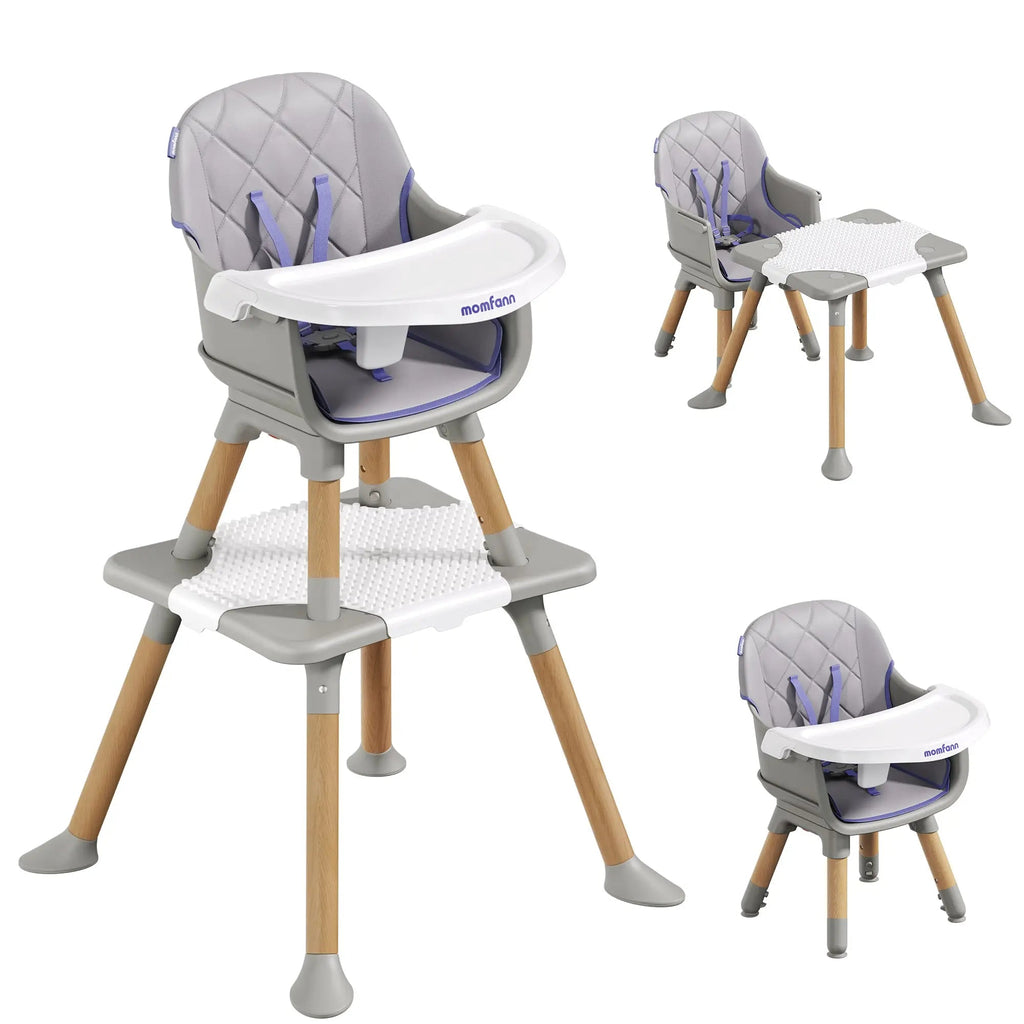 Momfann Baby High Chair with 5-Point Harness