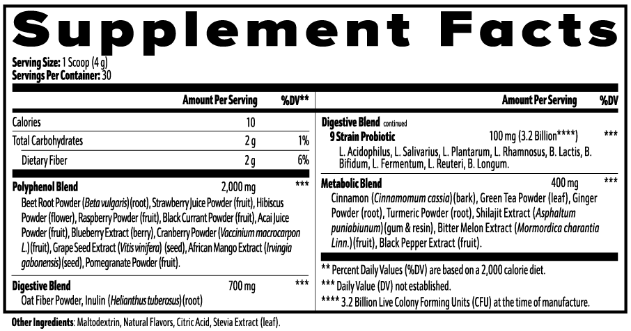 Muscle Faktor Reds Superfood Powder — Beet, Acai & Probiotic Blend