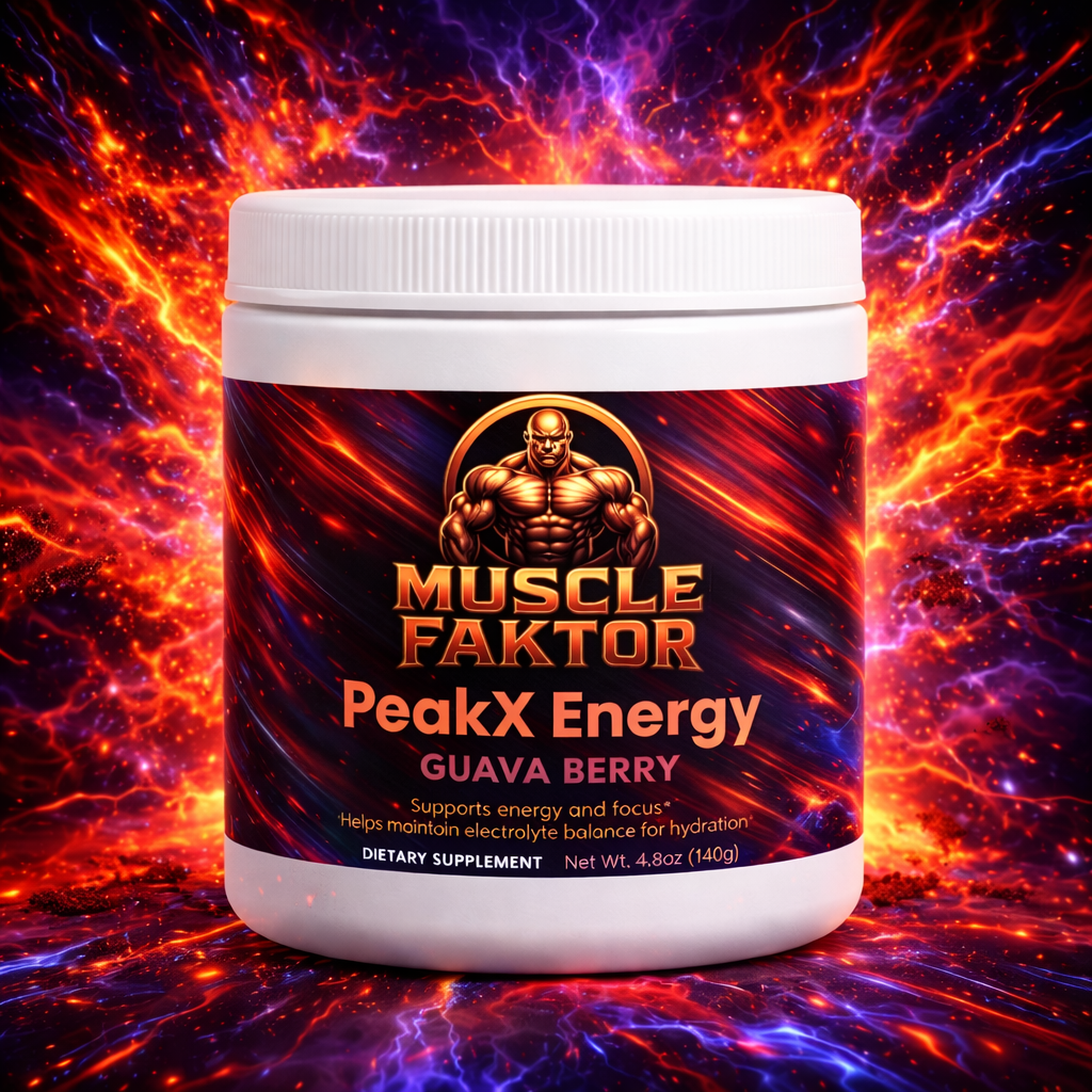 Muscle Faktor PeakX Energy Powder — Guava Berry Sugar-Free