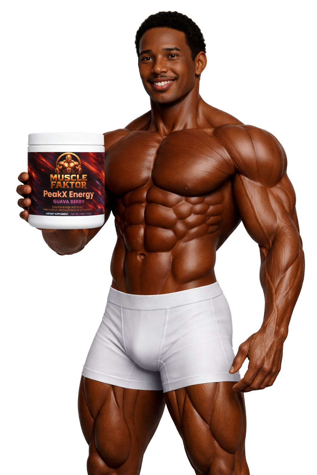 Muscle Faktor PeakX Energy Powder — Guava Berry Sugar-Free