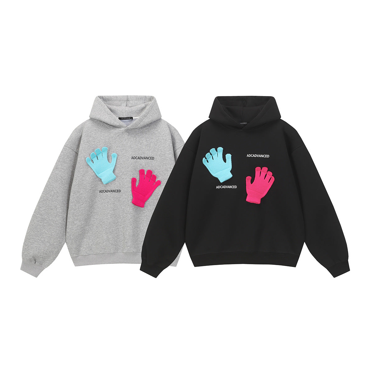 Gloves hooded sweatshirt for men and women