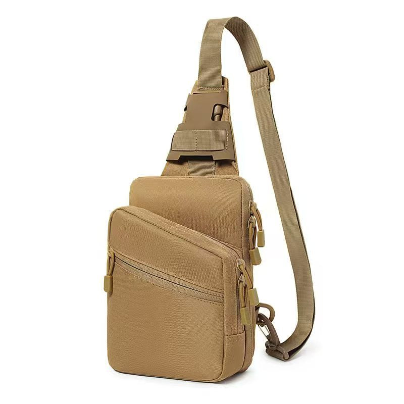 Tactical Pistol Transport Bag with Holster, Concealed Carry Crossbody Sling Bag for Handgun, EDC Chest Pack for Outdoor & Range