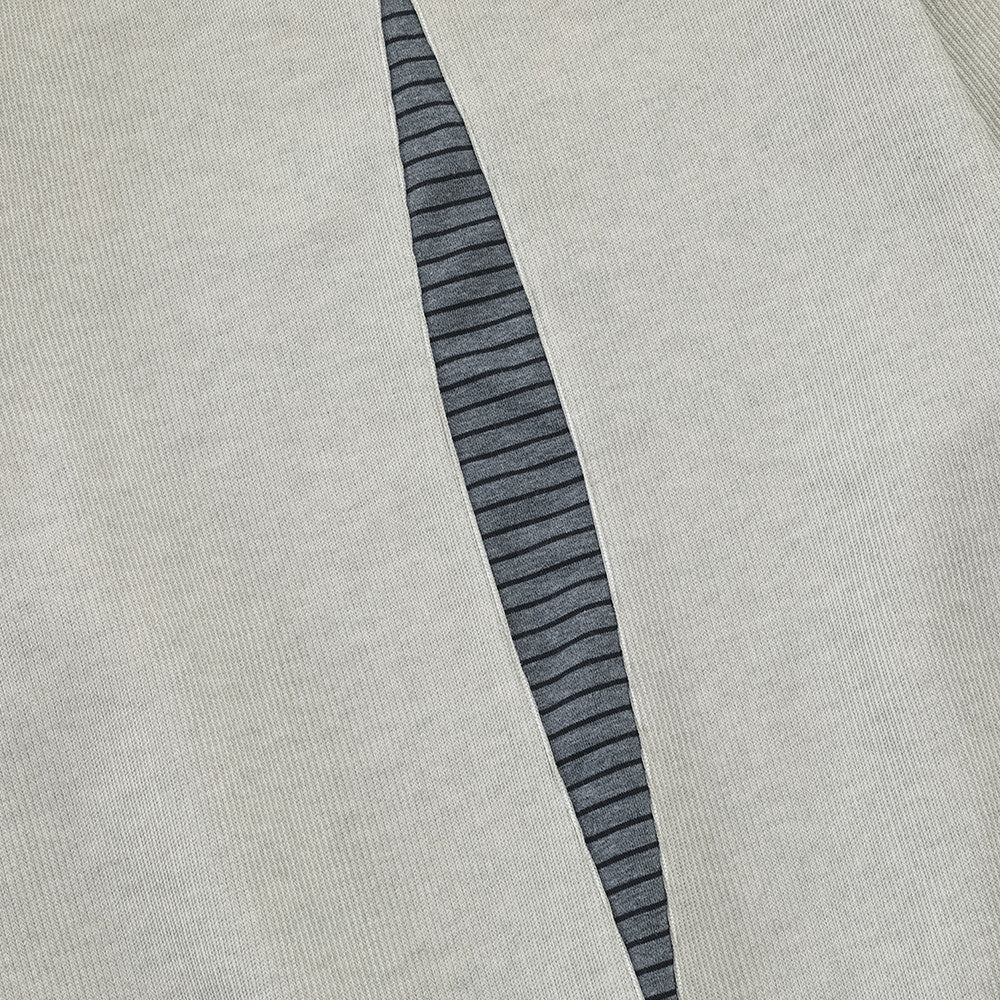 Splicing round neck hoodie for men