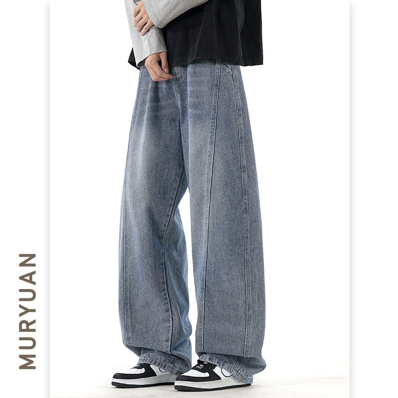 Denim Pants for Men, Vintage Washed