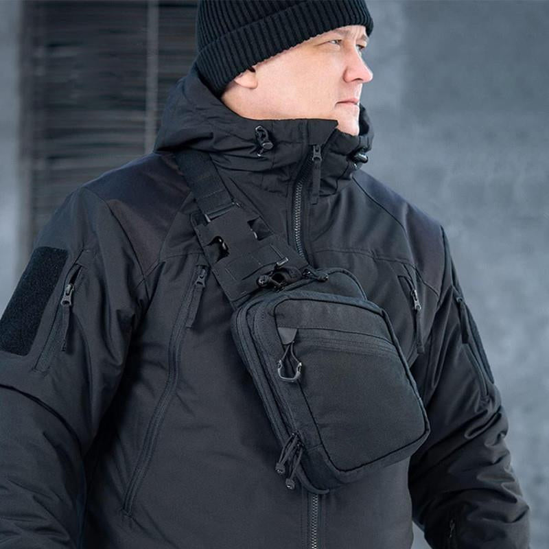Tactical Pistol Transport Bag with Holster, Concealed Carry Crossbody Sling Bag for Handgun, EDC Chest Pack for Outdoor & Range