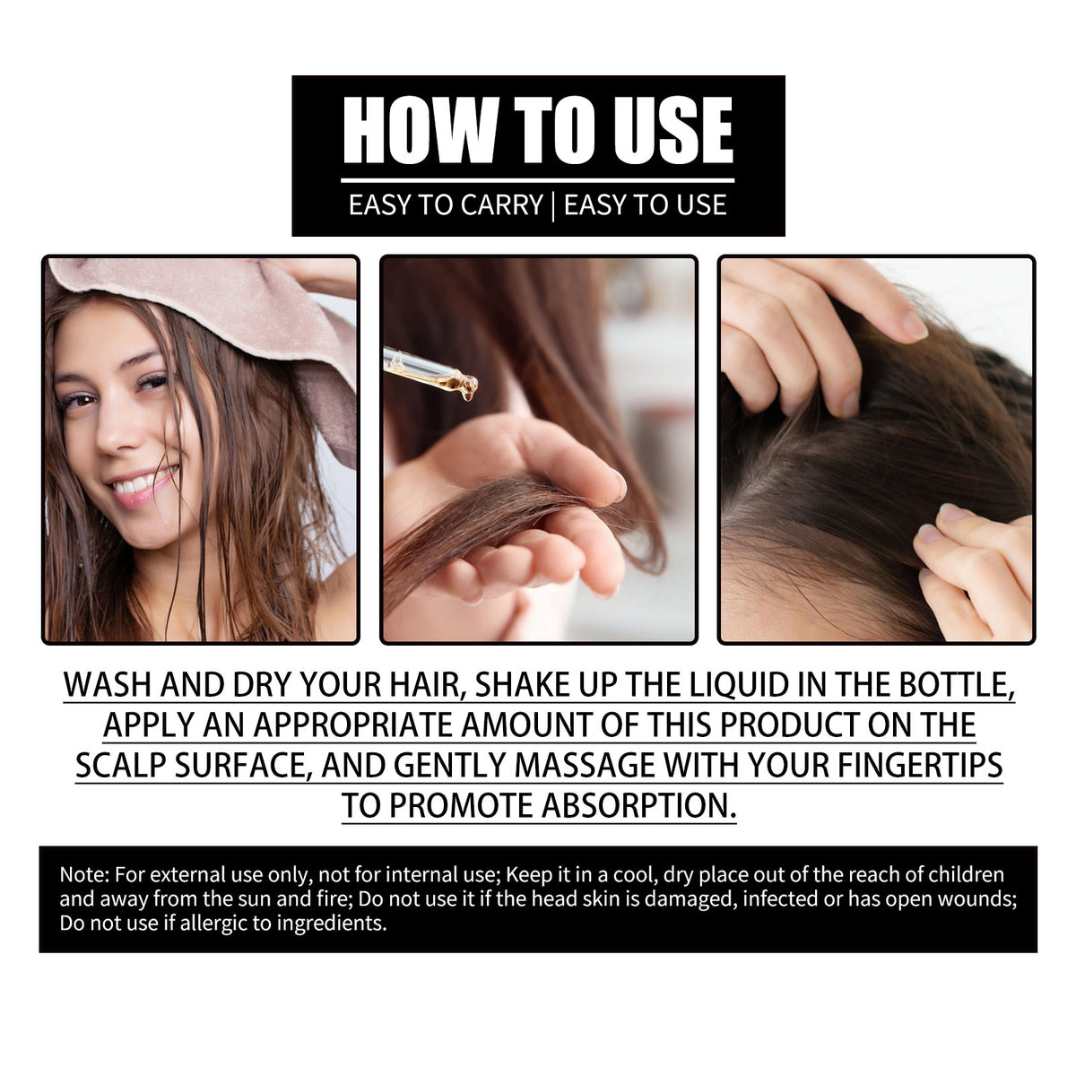 OUHOE Collagen B7 Vitamin Hair Care Essential Oil Nourishes Hair Gently And Softens Hair