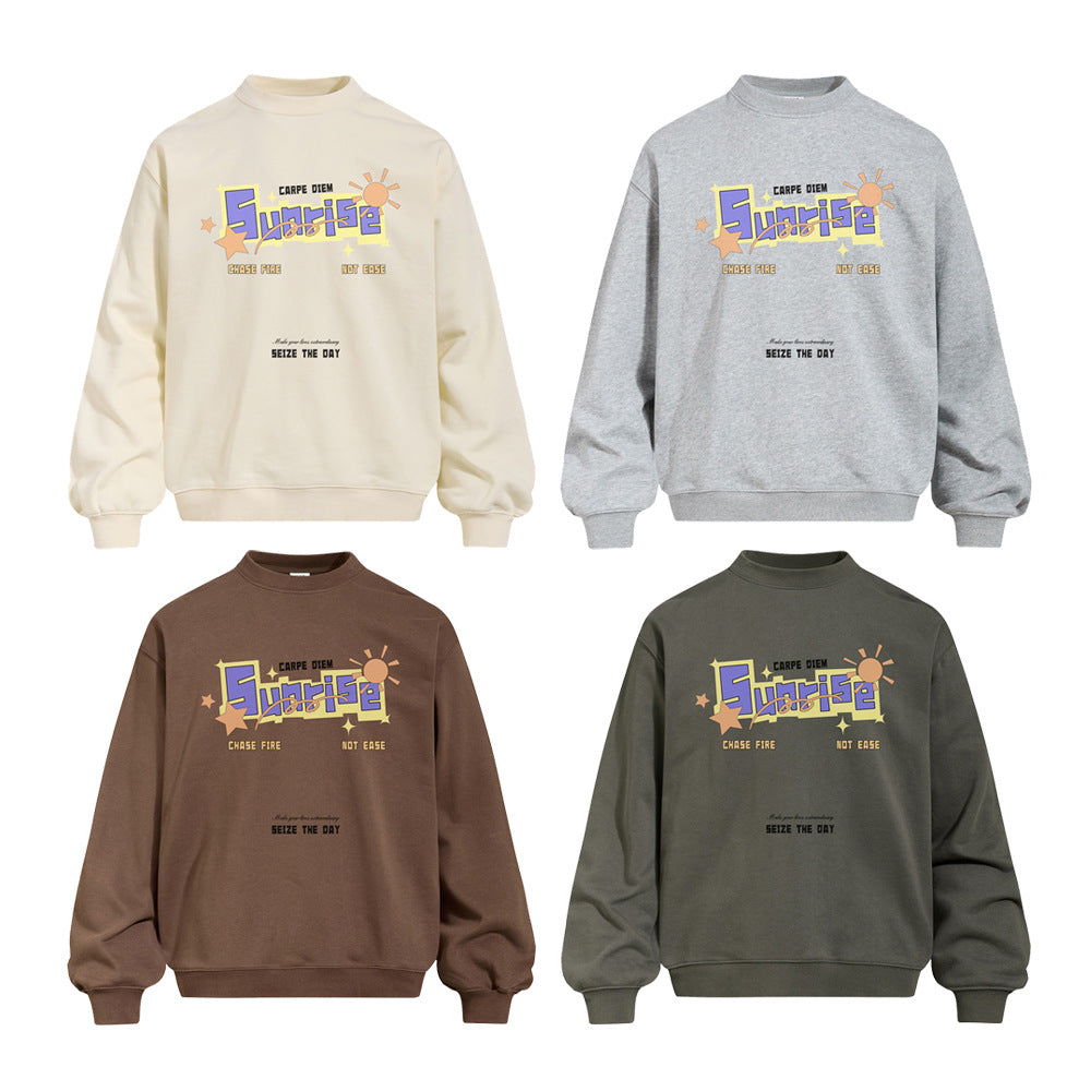 Round neck sweatshirt for men