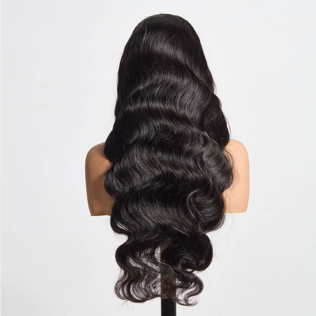 StariaHair 13"x6" HD Lace Frontal Wig 180% Body Wave #1B