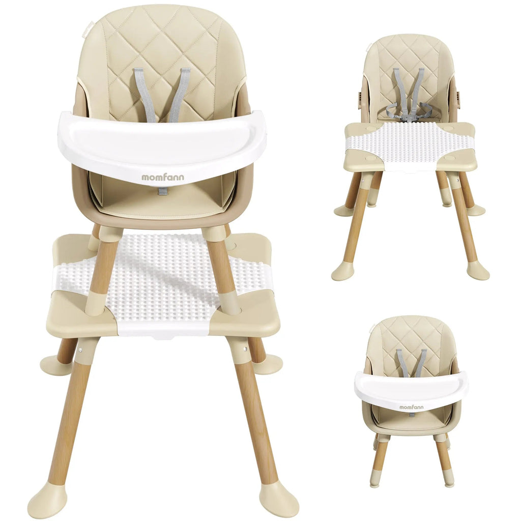 Momfann Baby High Chair with 5-Point Harness