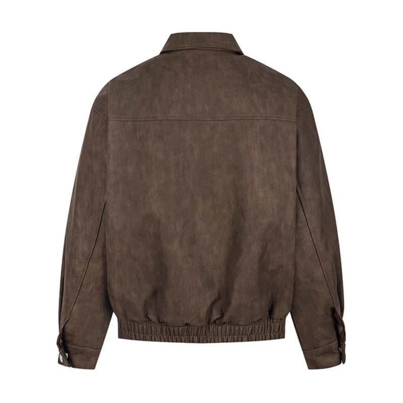 Embroidered collar jacket for men and women