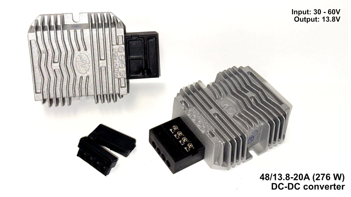 DC-DC Converters: step up/down transformers for 12V, 24V & 48V