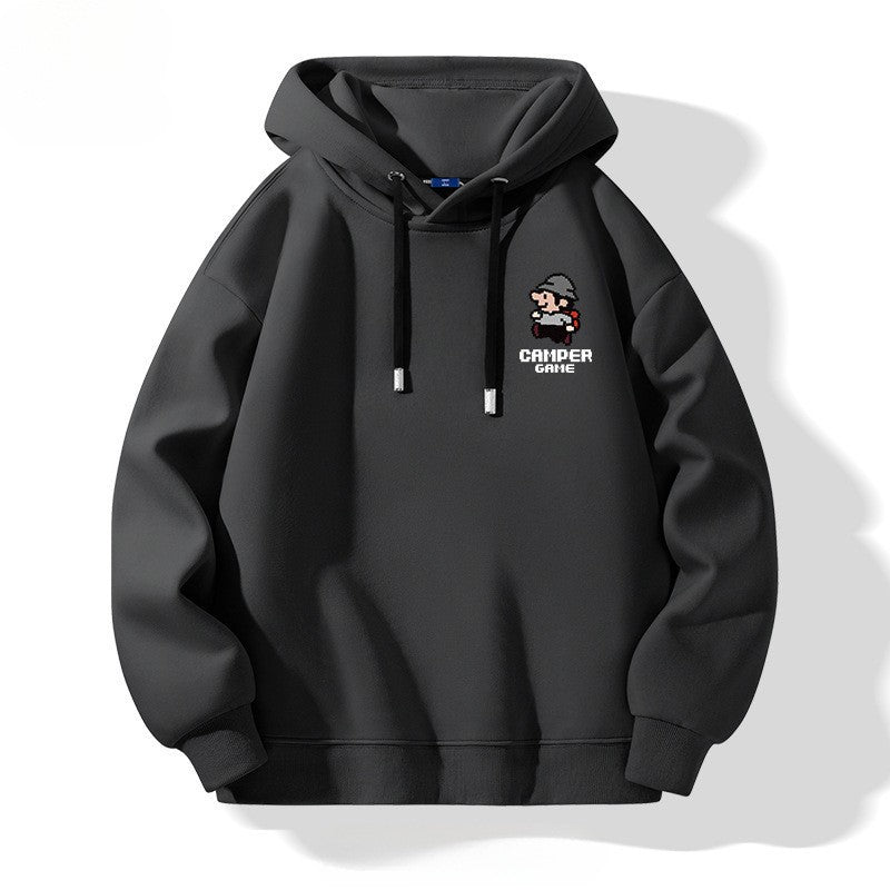 Hooded Sweatshirt Men Casual Simple Hoodie Top