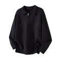 Simple Polo Neck Knitwear for Men and Women