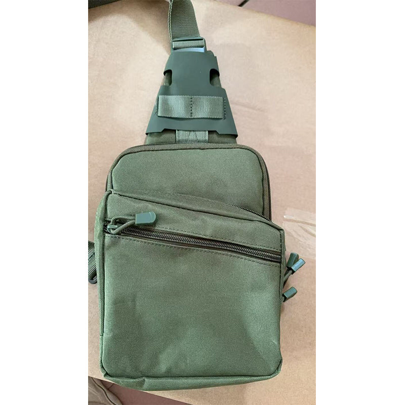 Tactical Pistol Transport Bag with Holster, Concealed Carry Crossbody Sling Bag for Handgun, EDC Chest Pack for Outdoor & Range