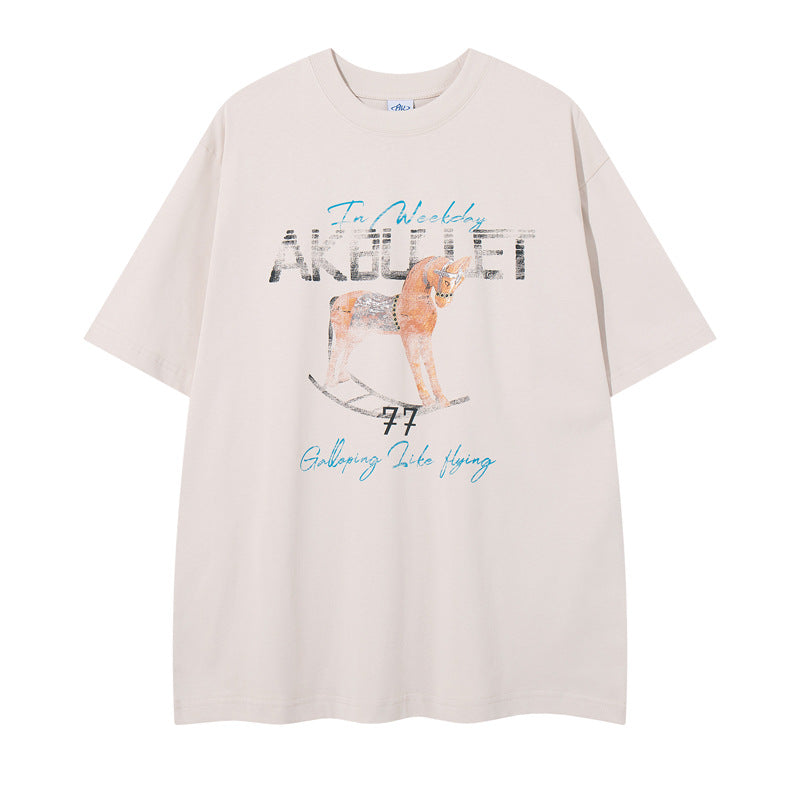 Round Neck Short Sleeve T-Shirt for Men
