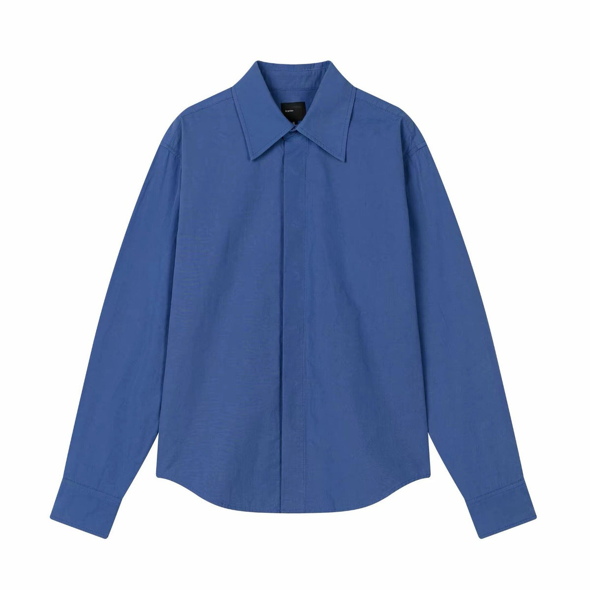 Blue Pure Cotton Long Sleeve Shirt for Men