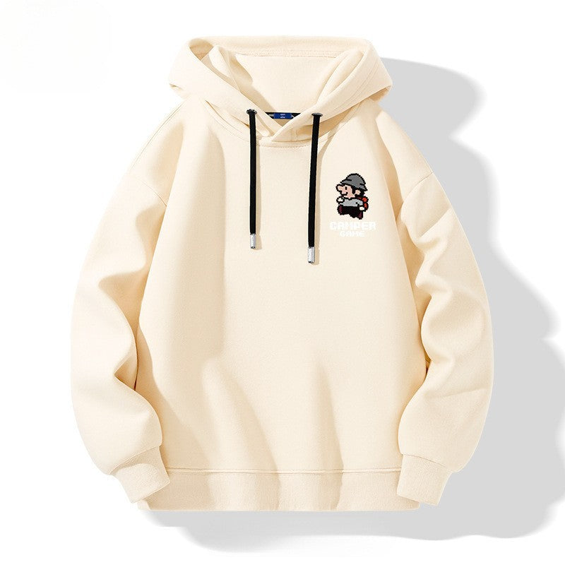 Hooded Sweatshirt Men Casual Simple Hoodie Top
