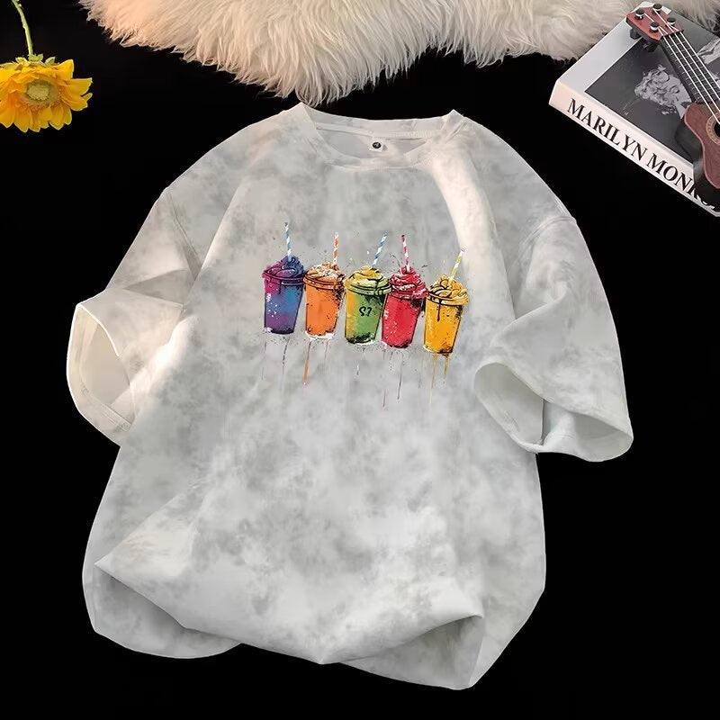 Tie-Dye Short Sleeve T-Shirt for Men