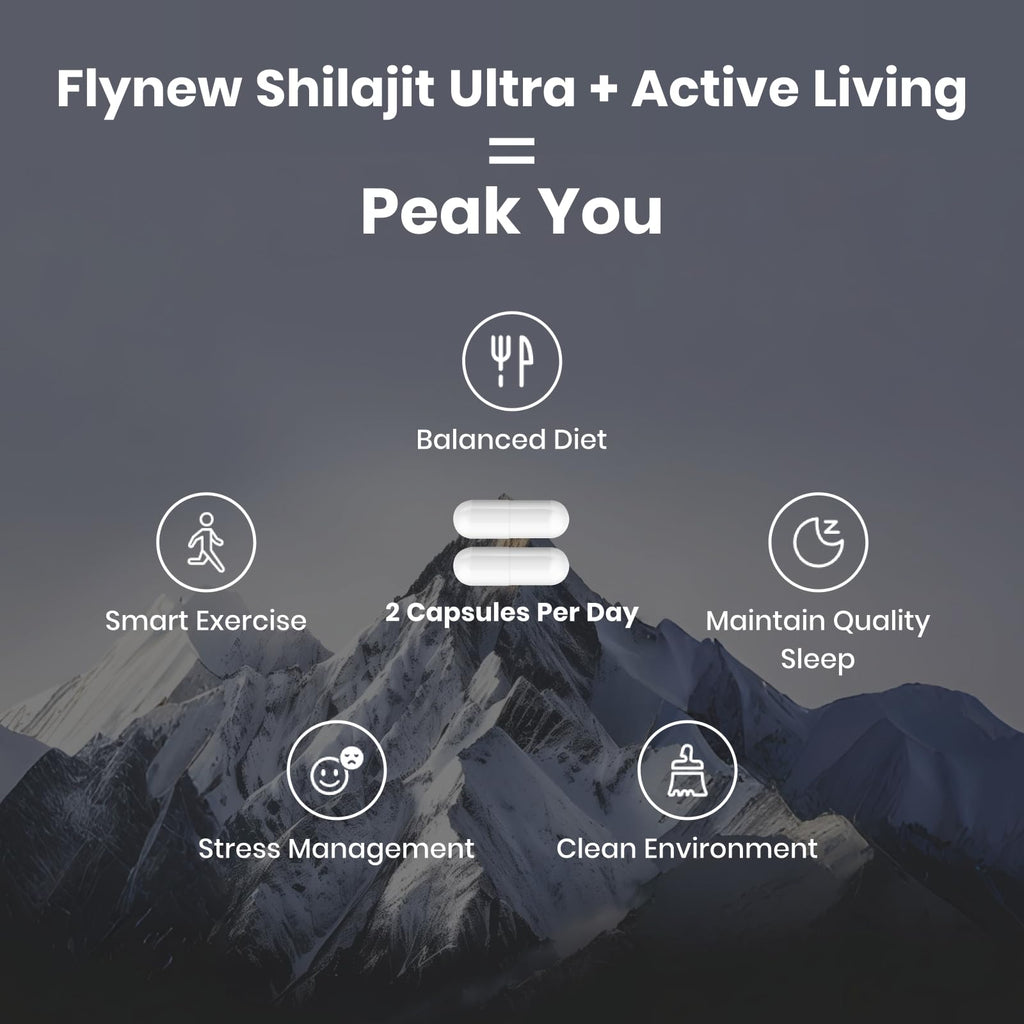 Shilajit for Men – 1,300mg with Fulvic Acid & L-Arginine | 60 Capsules