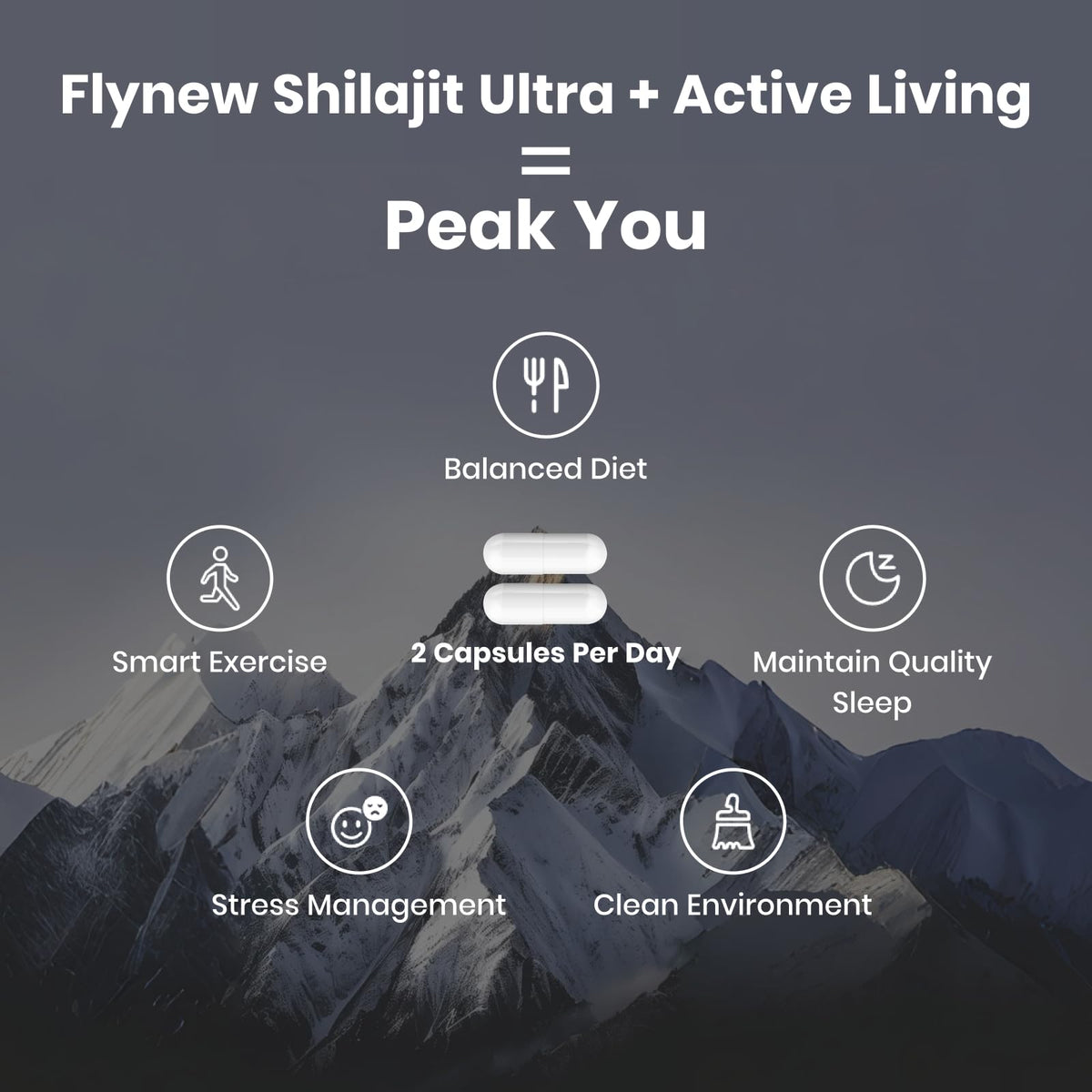 Shilajit for Men – 1,300mg with Fulvic Acid & L-Arginine | 60 Capsules