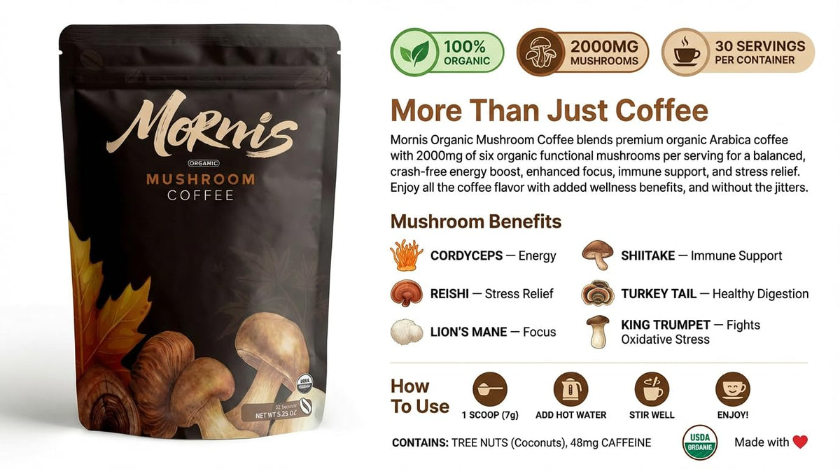 Mushroom Coffee — Energy & Focus Support