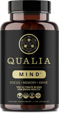 Qualia Mind Caffeine Free Focus Memory Ultimate Blend For Brain Health 120 Caps
