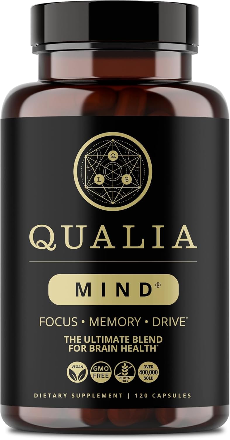 Qualia Mind Caffeine Free Focus Memory Ultimate Blend For Brain Health 120 Caps