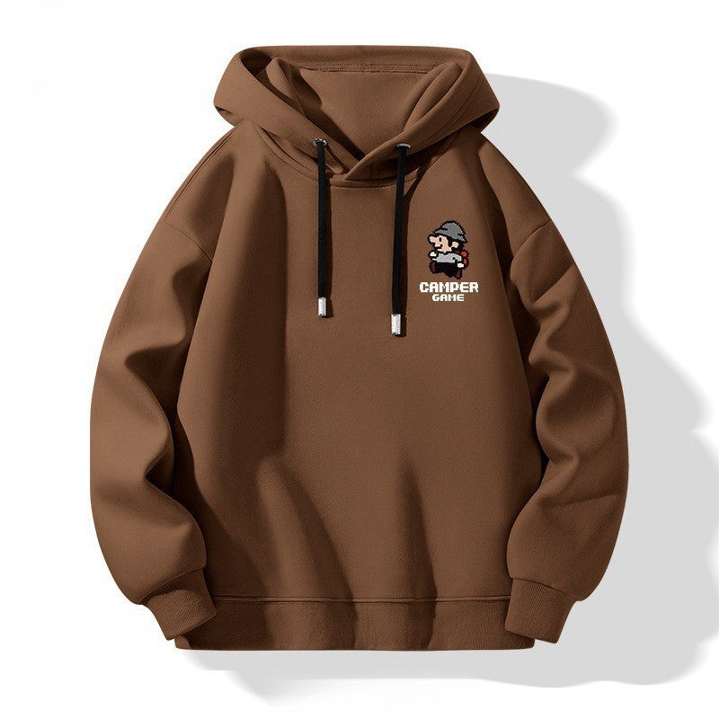Hooded Sweatshirt Men Casual Simple Hoodie Top