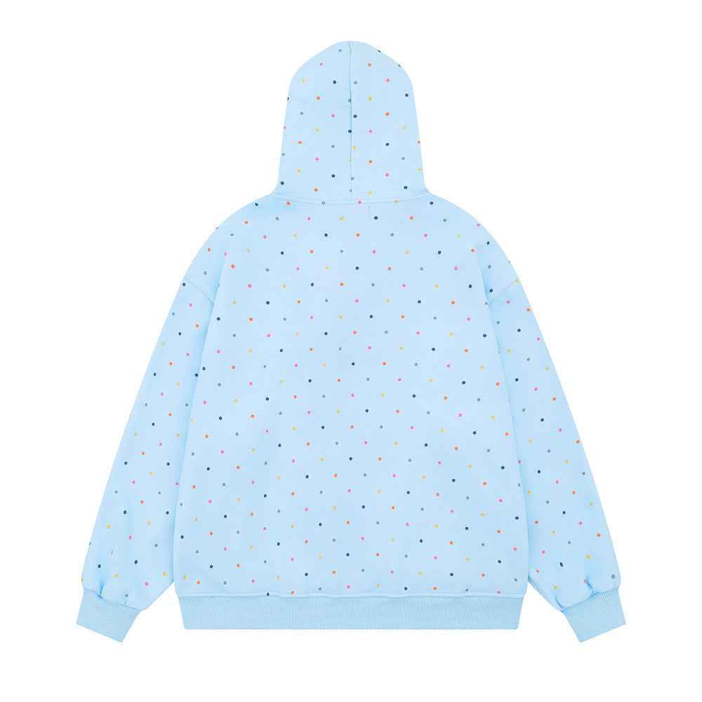 Full printed cardigan sweatshirt for men